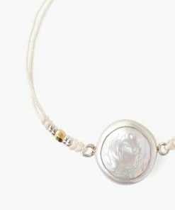 Chan Luu Jewelry Cord Bracelet With Framed Stone