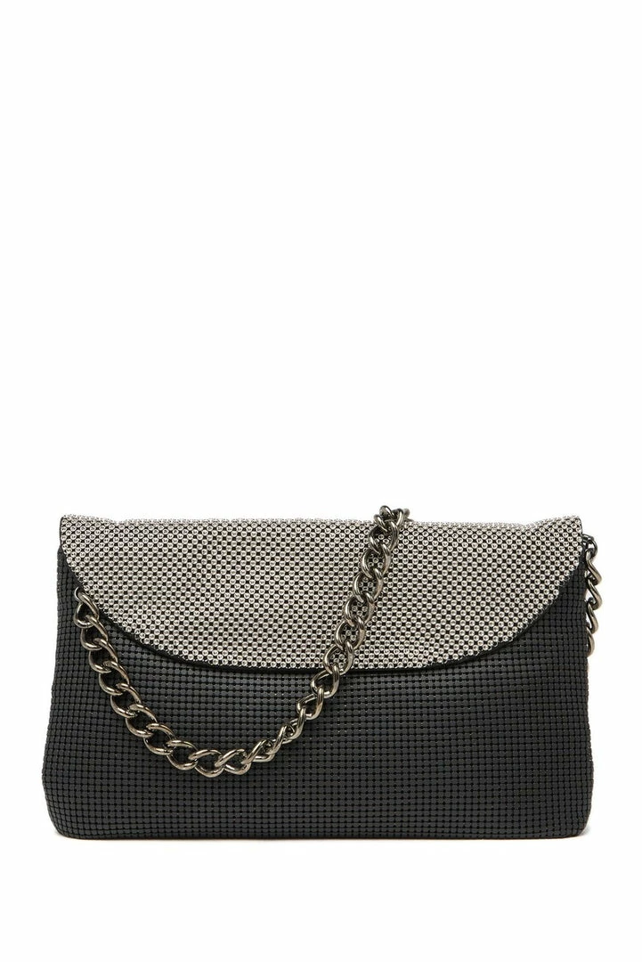Whiting And Davis Dimple Flap Mesh Clutch Evening Bags