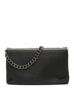 Whiting And Davis Dimple Flap Mesh Clutch Evening Bags