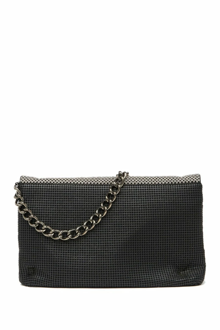 Whiting And Davis Dimple Flap Mesh Clutch Evening Bags