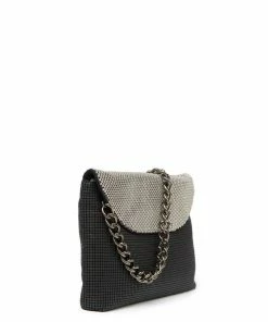 Whiting And Davis Dimple Flap Mesh Clutch Evening Bags