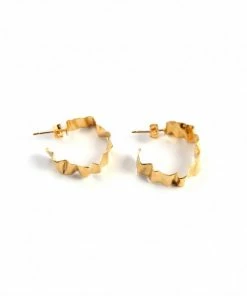 LM Bijoux Paris Crenulated Hoops