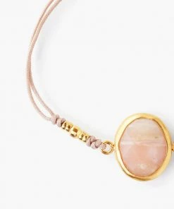 Chan Luu Jewelry Cord Bracelet With Framed Stone