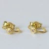 5 Octobre Bali Diamond Stud Gold Mini Hoops