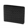 INDEN Est 1548 Men's Folded Wallet Diamond Frame Black X Black Wallets