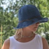Hats And Dreams H+D Crushable Raffia Floppy Sun Hat With Leather Cord