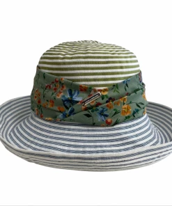 Hats And Dreams Colorblock Stripes Liberty Floppy Sun Hat