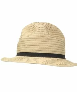 Grevi Hats Crushable Fedora With Slim RIbbon