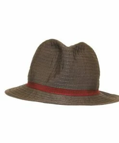 Grevi Hats Crushable Fedora With Slim RIbbon