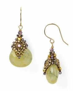 Miguel Ases Jewelry Rutilated Quartz Drop Earrings
