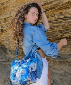 Brontibay Paris Bags Allegra Large Crossbody Palms