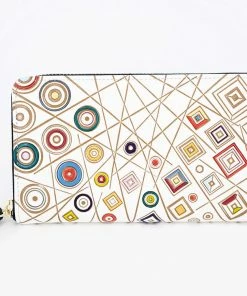 Made In Japan Wallets Art Deco Long Zip Around Wallet