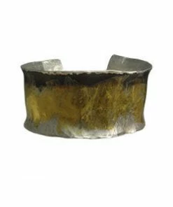 Judith Haas Jewelry Curved Tri Color Bracelet