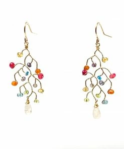 Made In NYC Jewelry Branch Earrings Medium Rainbow