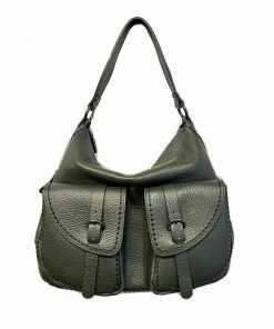 Plinio Visona Bags Michela Large Double Pocket Hobo