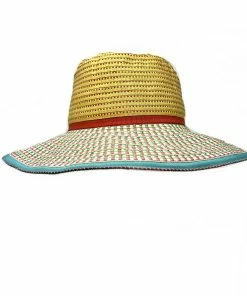 Grevi Hats Stitched Ribbon Floppy Sun Hat