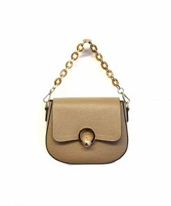 Frederic Paris Circle Lock Handle Crossbody