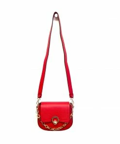 Frederic Paris Circle Lock Handle Crossbody