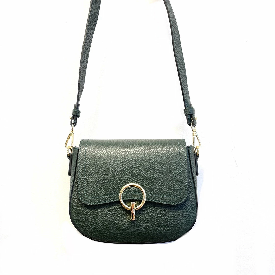 Frederic Paris Circle Lock Lightning Crossbody