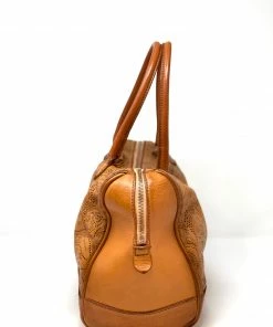 VLD Satchel Leather Punctured Lace In Blush Honey Ombre Made In Italy