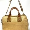 VLD Raffia Satchel In Honey Beige