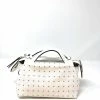 Laura DiMaggio Bags White Studded Mini Satchel