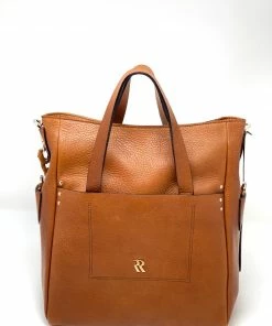 Rossi Vertical Square Tote With Chain Detail
