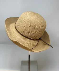 Hats And Dreams H+D Crushable Raffia Floppy Sun Hat With Leather Cord
