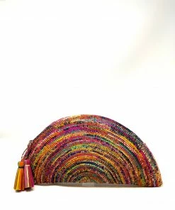 Raba Madagascar Our Collection Large Fan Clutch