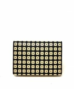 INDEN Est 1548 Wallets Chevron And Studs Business Card Case