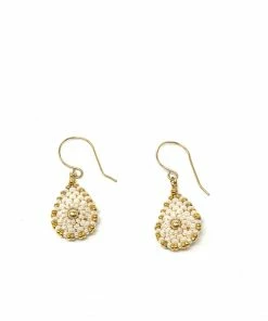 Miguel Ases Jewelry Ivory/Gold Teardrops