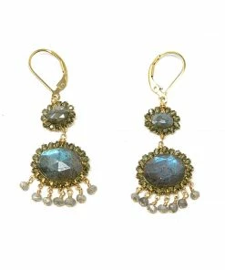 Dana Kellin Jewelry Labradorite Tiered Chandeliers
