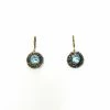 Dana Kellin Jewelry Blue Topaz And Grey Pearl Drops