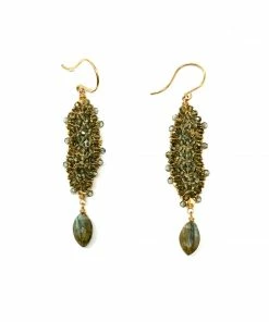 Dana Kellin Long Labradorite Dangling Drops