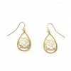 Made In NYC Open Weave Freshwater Pearl Teardrop