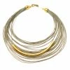 Made In Greece Cascading Cord Arc Necklace Jewelry