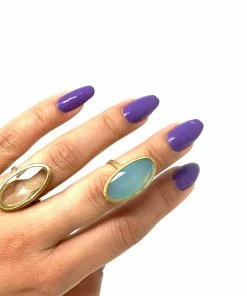5 Octobre Ara Blue Chalcedony Ring