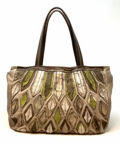 Caterina Lucchi Bags Linen And Leather Applique