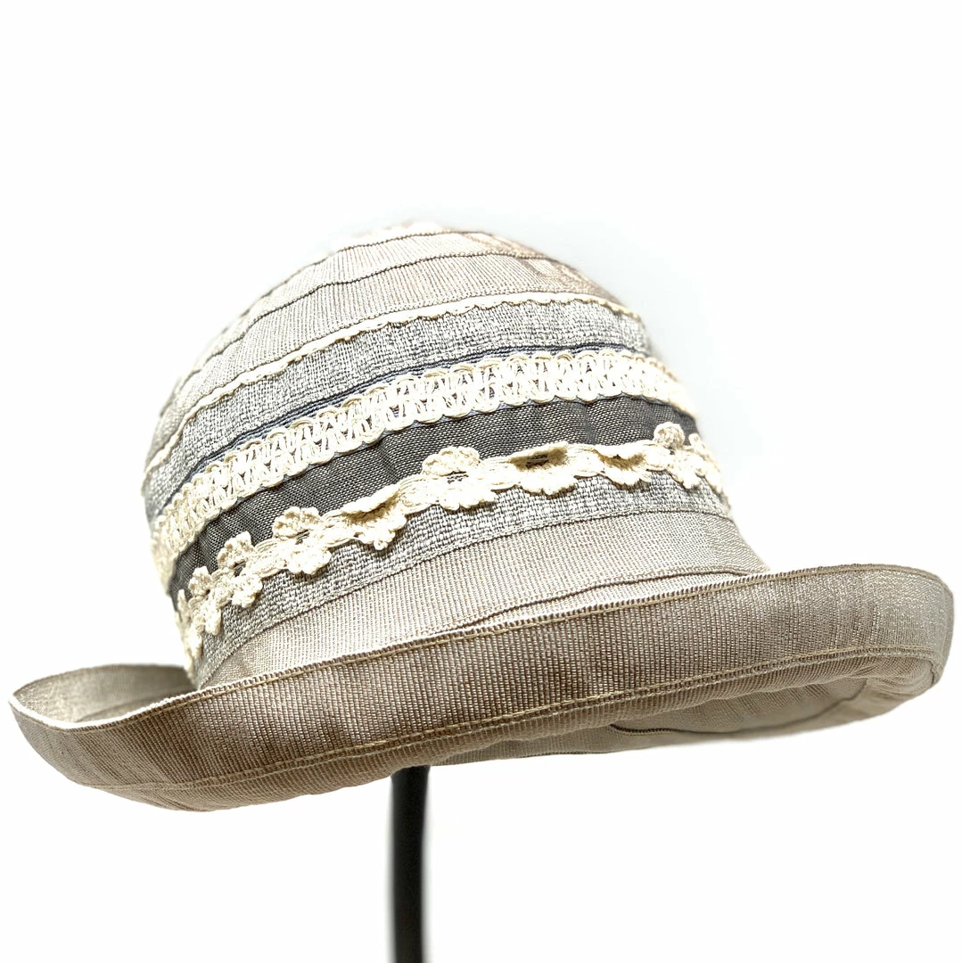 Ferruccio Vecchi Light Grey And Indigo Cloche