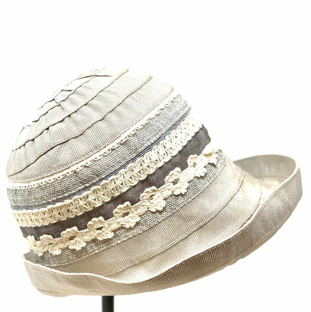 Ferruccio Vecchi Light Grey And Indigo Cloche