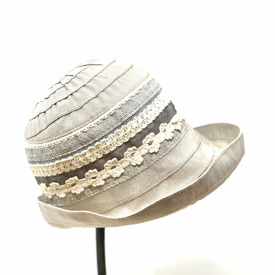 Ferruccio Vecchi Light Grey And Indigo Cloche