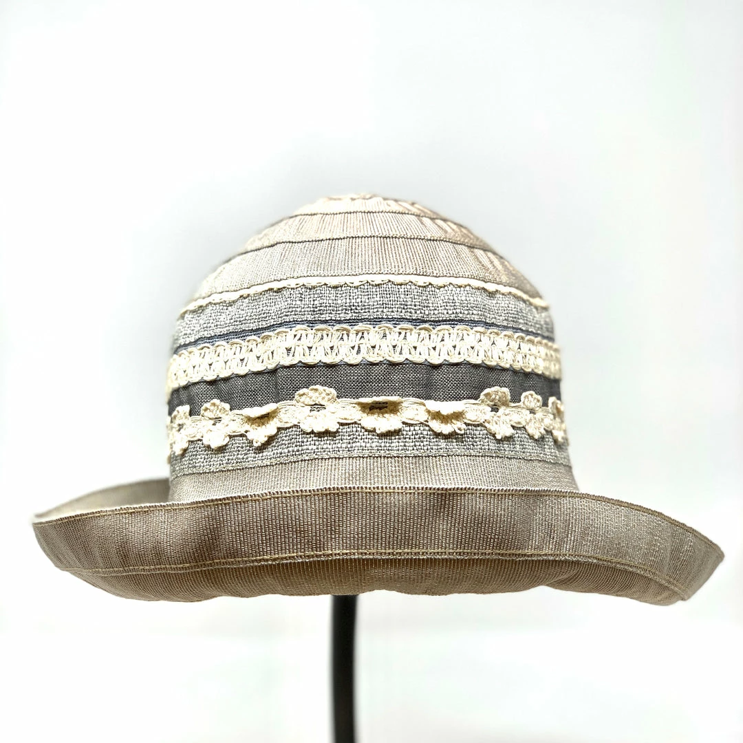 Ferruccio Vecchi Light Grey And Indigo Cloche