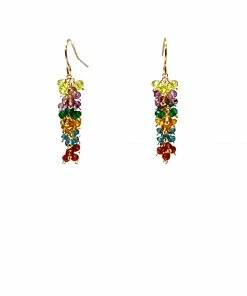 Made In NYC Jewelry Rainbow Jewels Cluster Drop