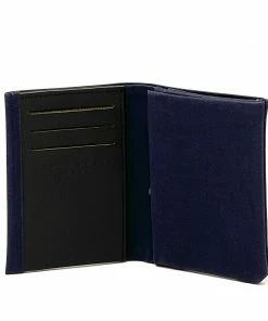 Carre Royal Wallets Navy Small Canvas Wallet