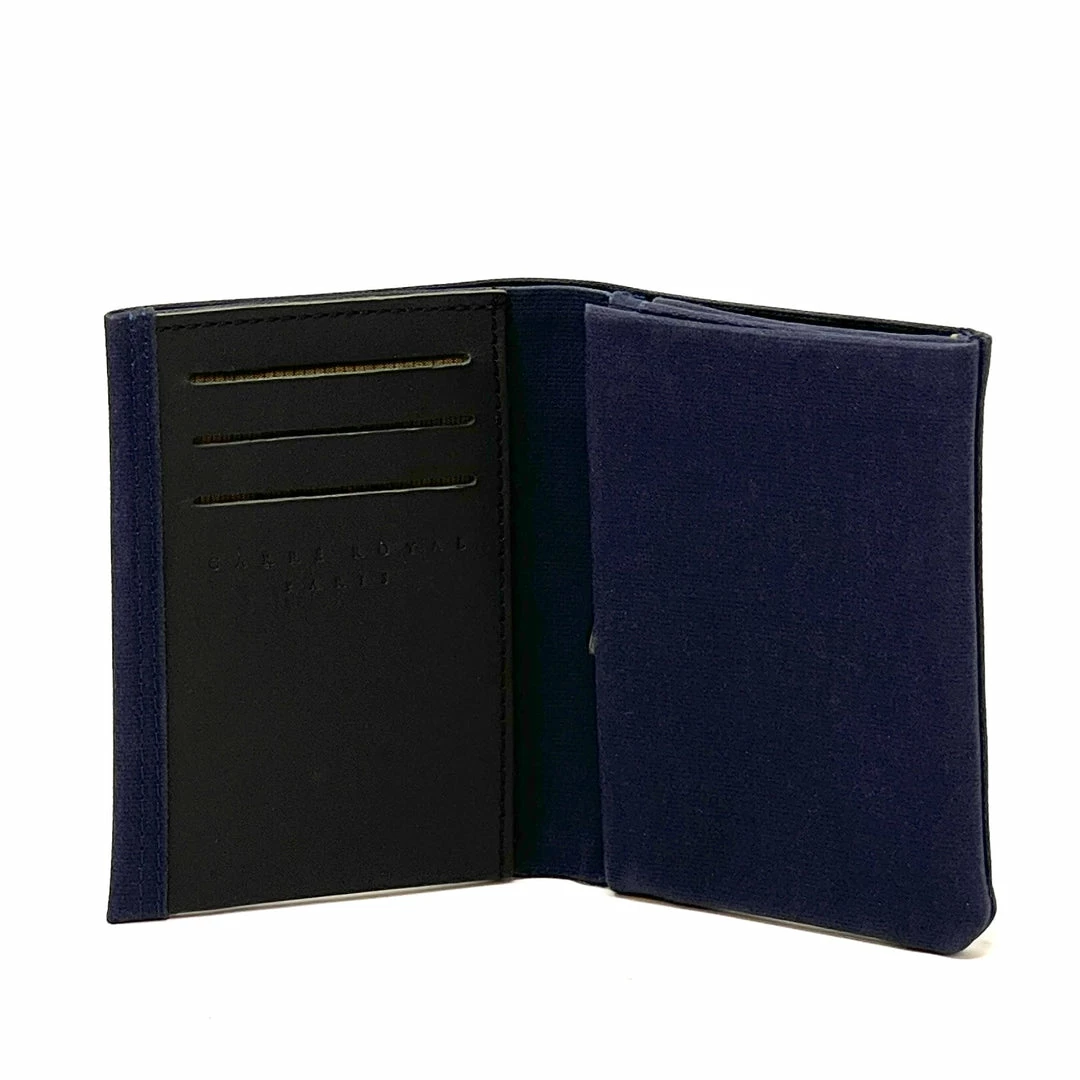 Carre Royal Wallets Navy Small Canvas Wallet