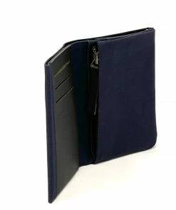 Carre Royal Wallets Navy Small Canvas Wallet