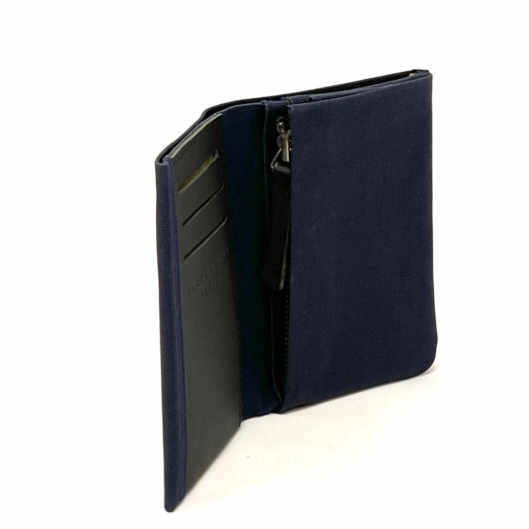 Carre Royal Wallets Navy Small Canvas Wallet