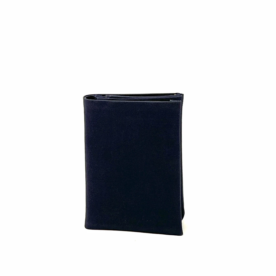 Carre Royal Wallets Navy Small Canvas Wallet