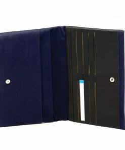 Carre Royal Navy Canvas Deluxe Passport Wallet
