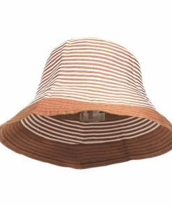 Grevi Foldable Stripe Bucket Hat Hats